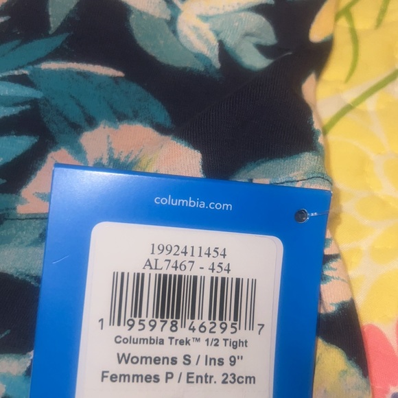 NWT COLUMBIA TREK 1/2 TIGHT BIKE SHORTS - Picture 2 of 4